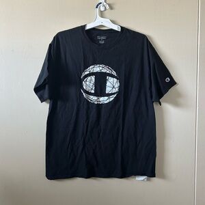Champion Black Graphic Men's T-Shirt